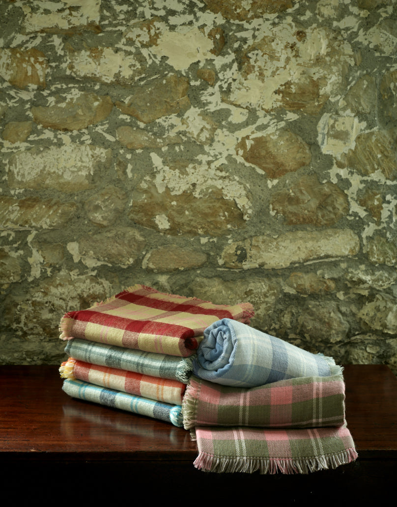 Open Check Gingham Reverse Throw, Baby Blue by Glen Prince - product image