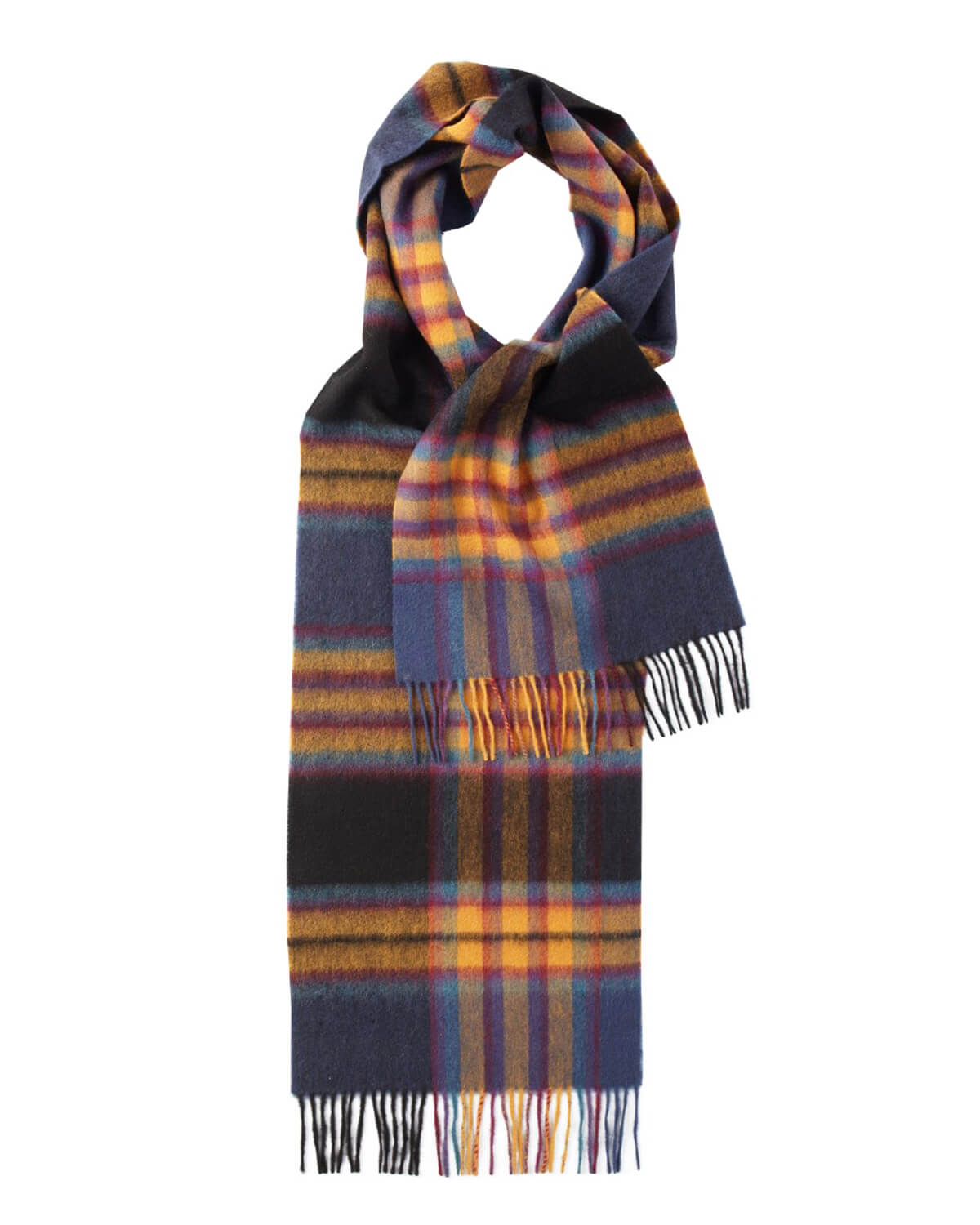 Blue Check Lambswool Scarf by Glen Prince - product image