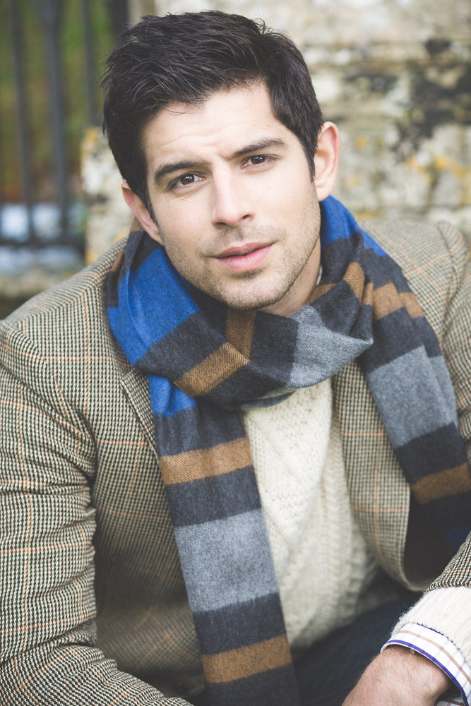 Cashmere Stripe Oversized Scarf by Glen Prince - product image