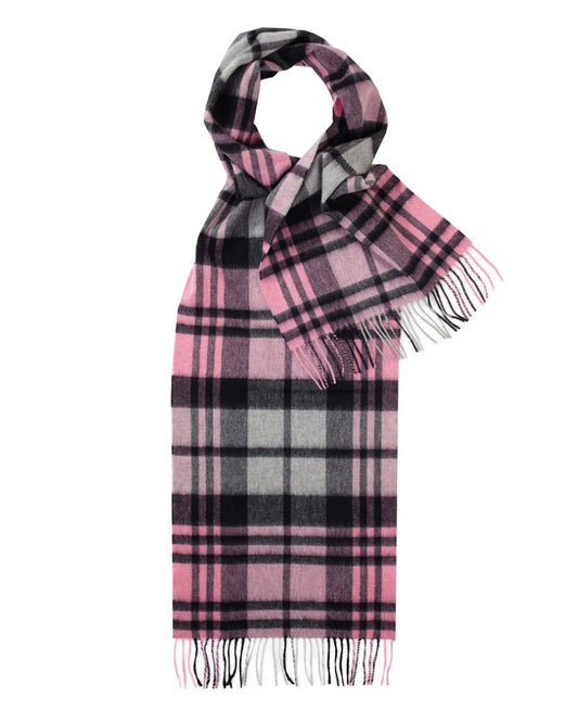 Pink Watch Cashmere and Lambswool Tartan Scarf by Glen Prince - product image