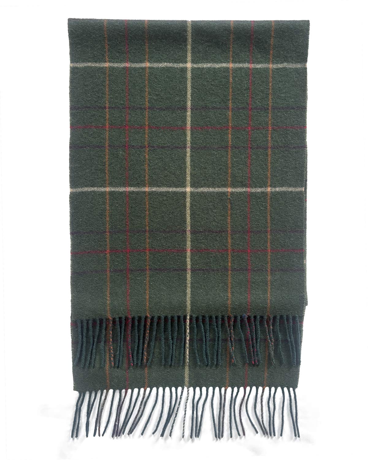 Herringbone Check Green Lambswool Scarf by Glen Prince - product image