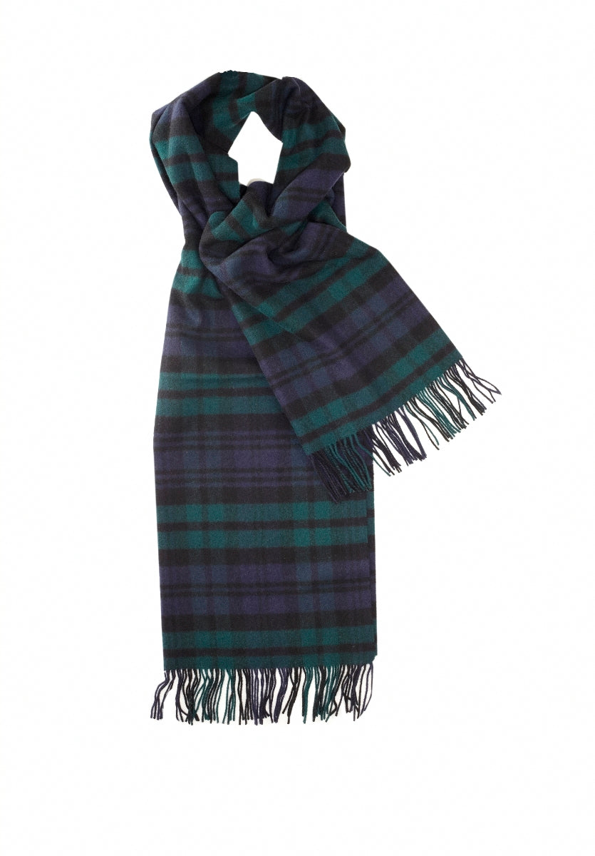 Classic Tartan Lambswool Scarf - Black Watch by Glen Prince - product image