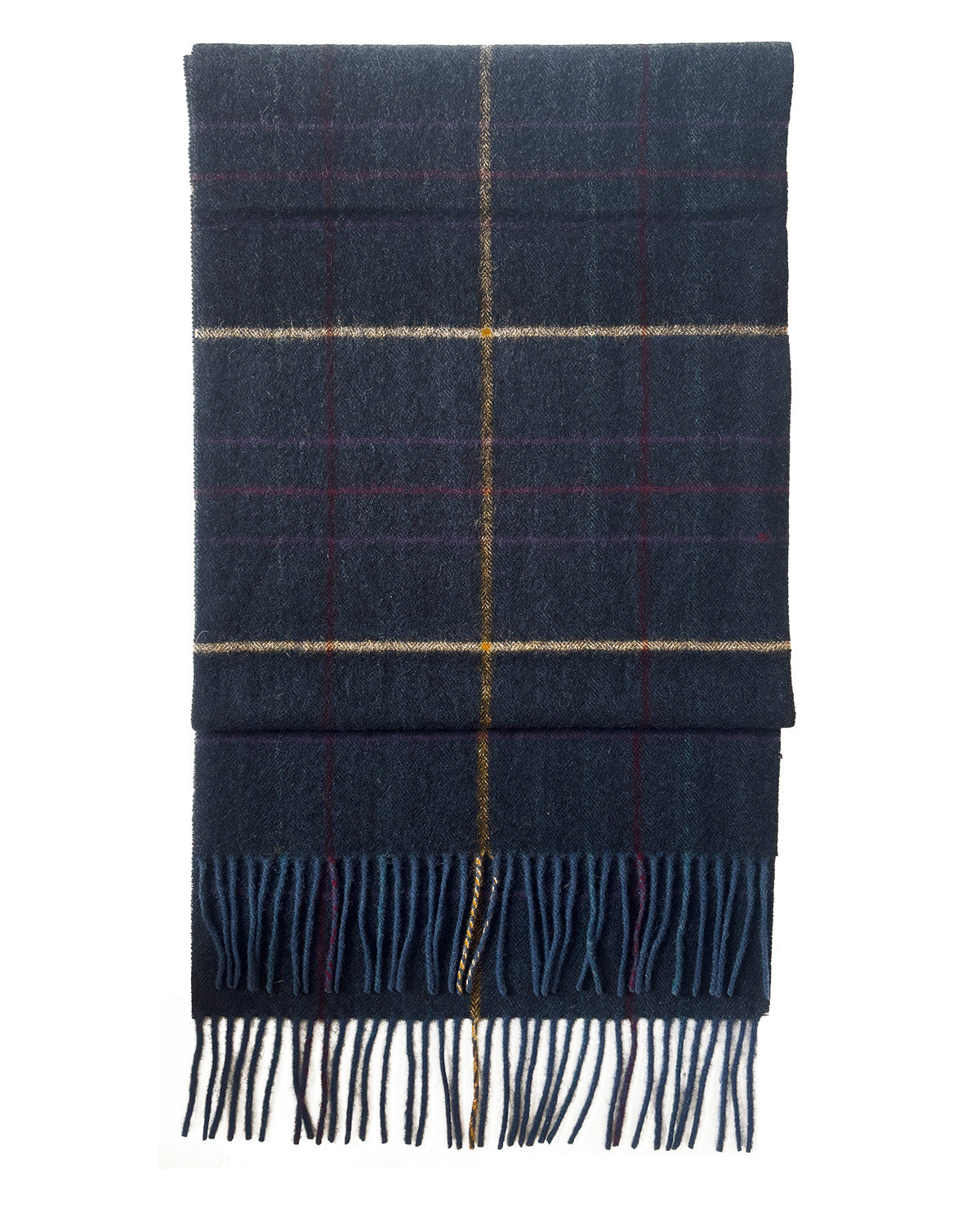 Herringbone Check Blue Lambswool Scarf by Glen Prince - product image