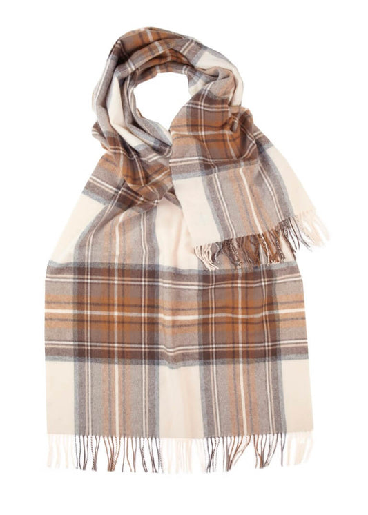 Classic Tartan Lambswool Stole Natural Stewart by Glen Prince - product image