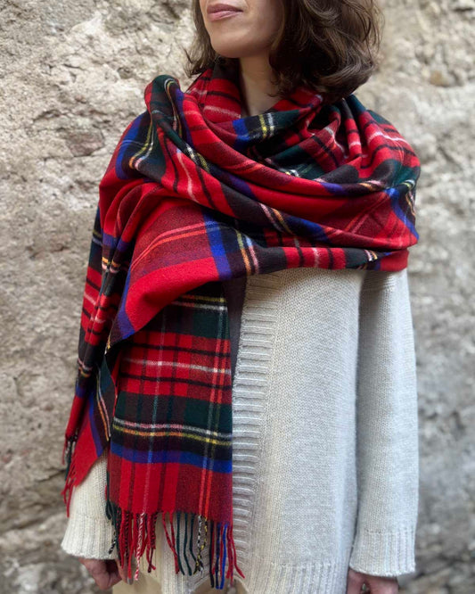 Classic Tartan Lambswool Stole - Royal Stewart by Glen Prince - product image