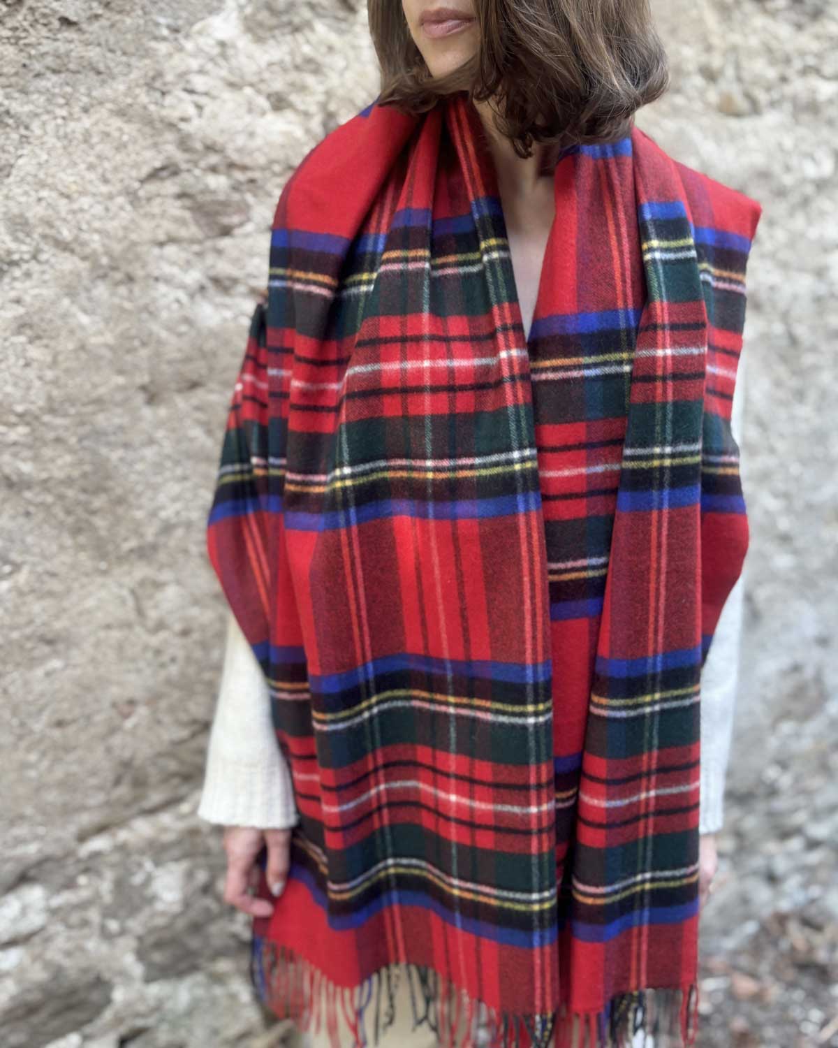 Classic Tartan Lambswool Stole - Royal Stewart by Glen Prince - product image
