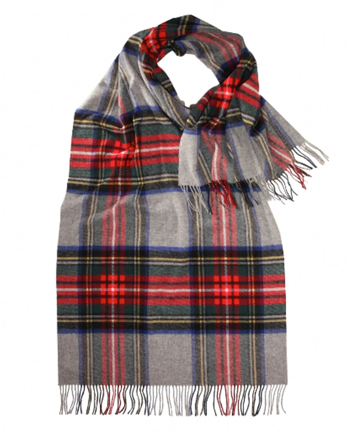 Grey Stewart Lambswool Tartan Stole by Glen Prince - product image