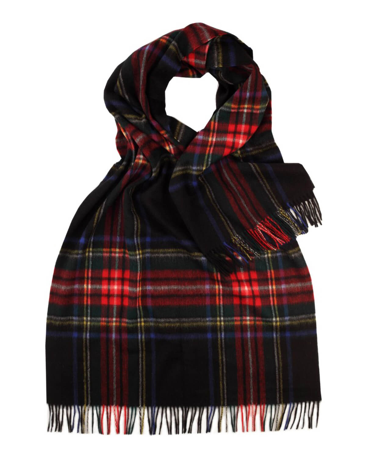 Classic Tartan Lambswool Stole Black Stewart by Glen Prince - product image