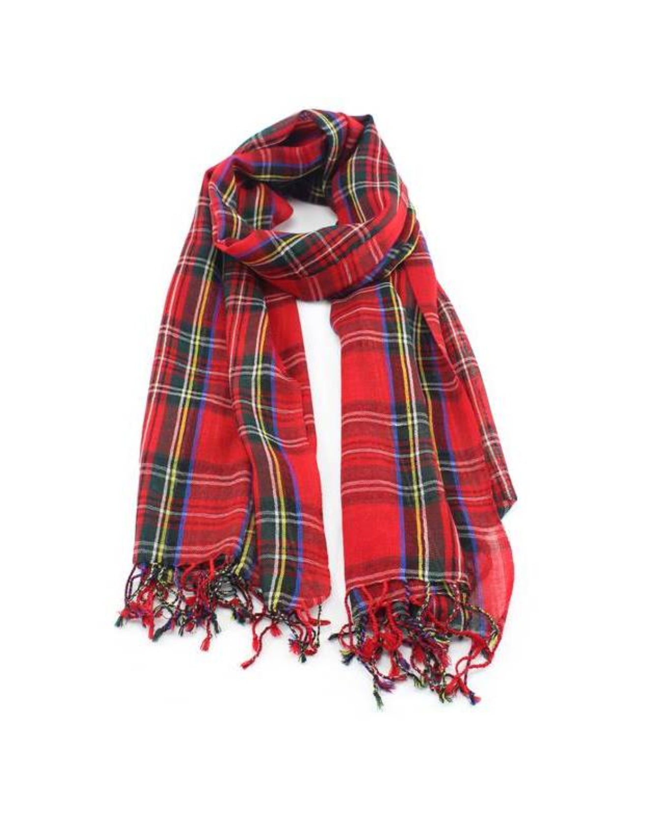 Tartan Lightweight Wool Scarf - Royal Stewart by Glen Prince - product image