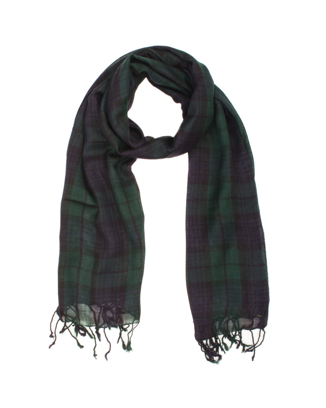 Tartan Lightweight Wool Scarf - Black Watch by Glen Prince - product image