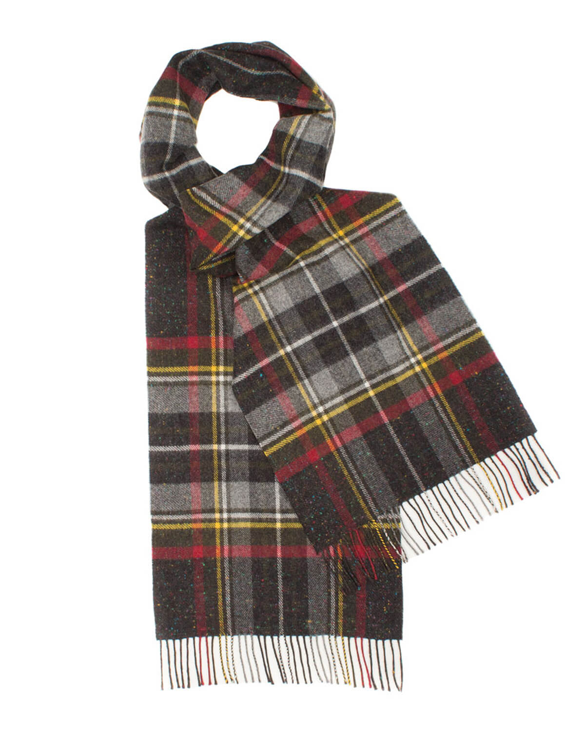 Tartan Black Tweed Lambswool Scarf by Glen Prince - product image