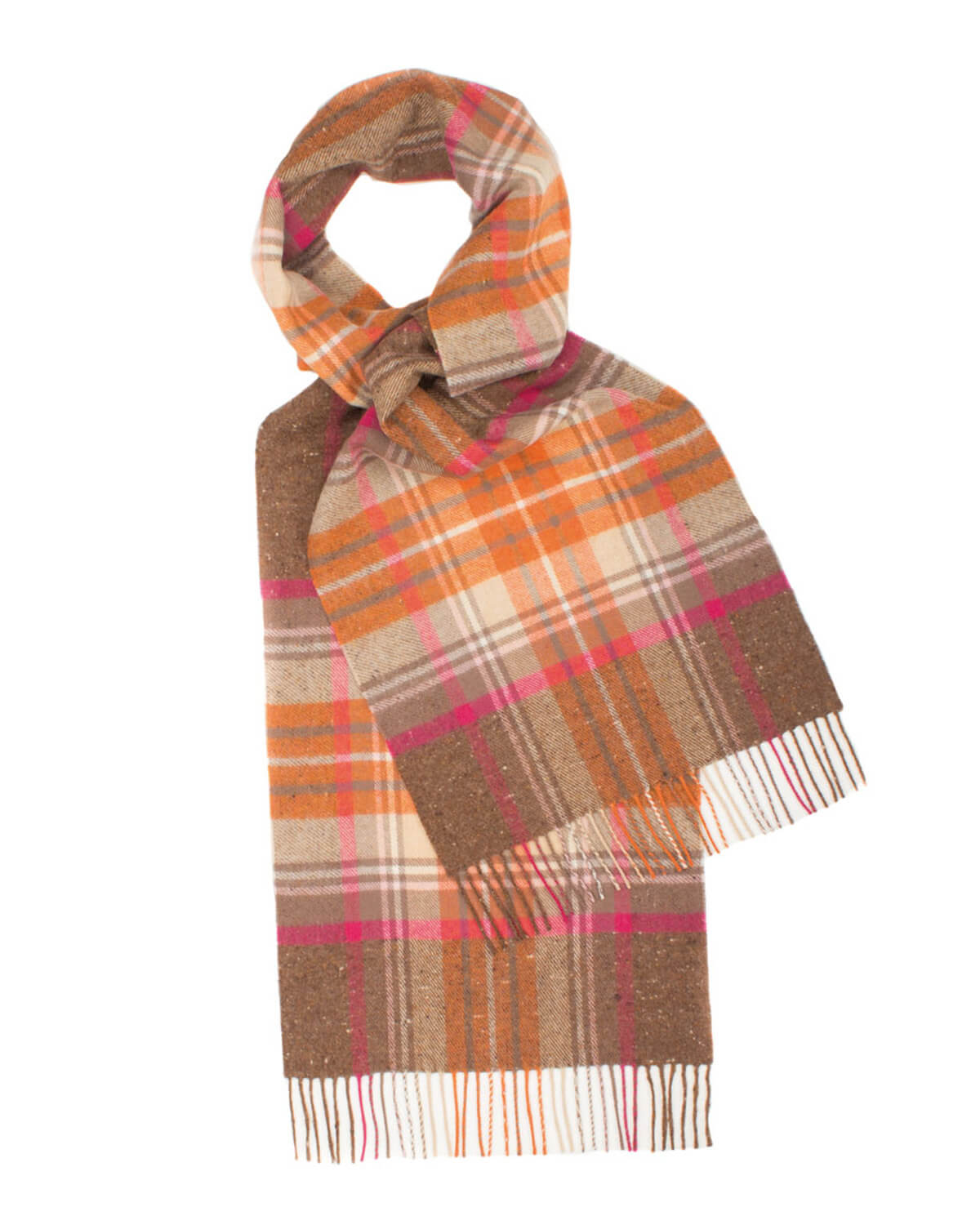 Autumn Tartan Tweed Lambswool Scarf by Glen Prince - product image