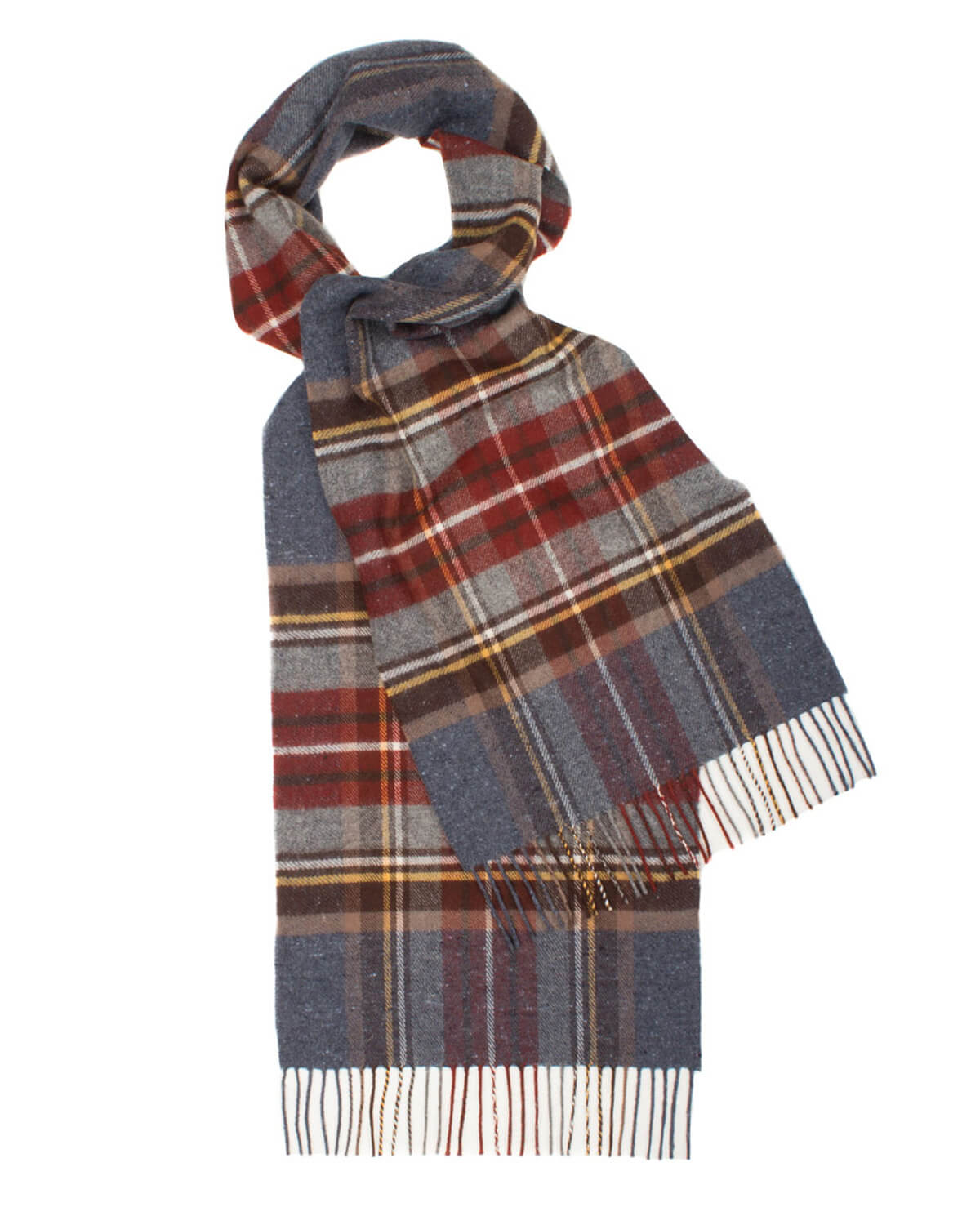 Tartan Denim Tweed Lambswool Scarf by Glen Prince - product image