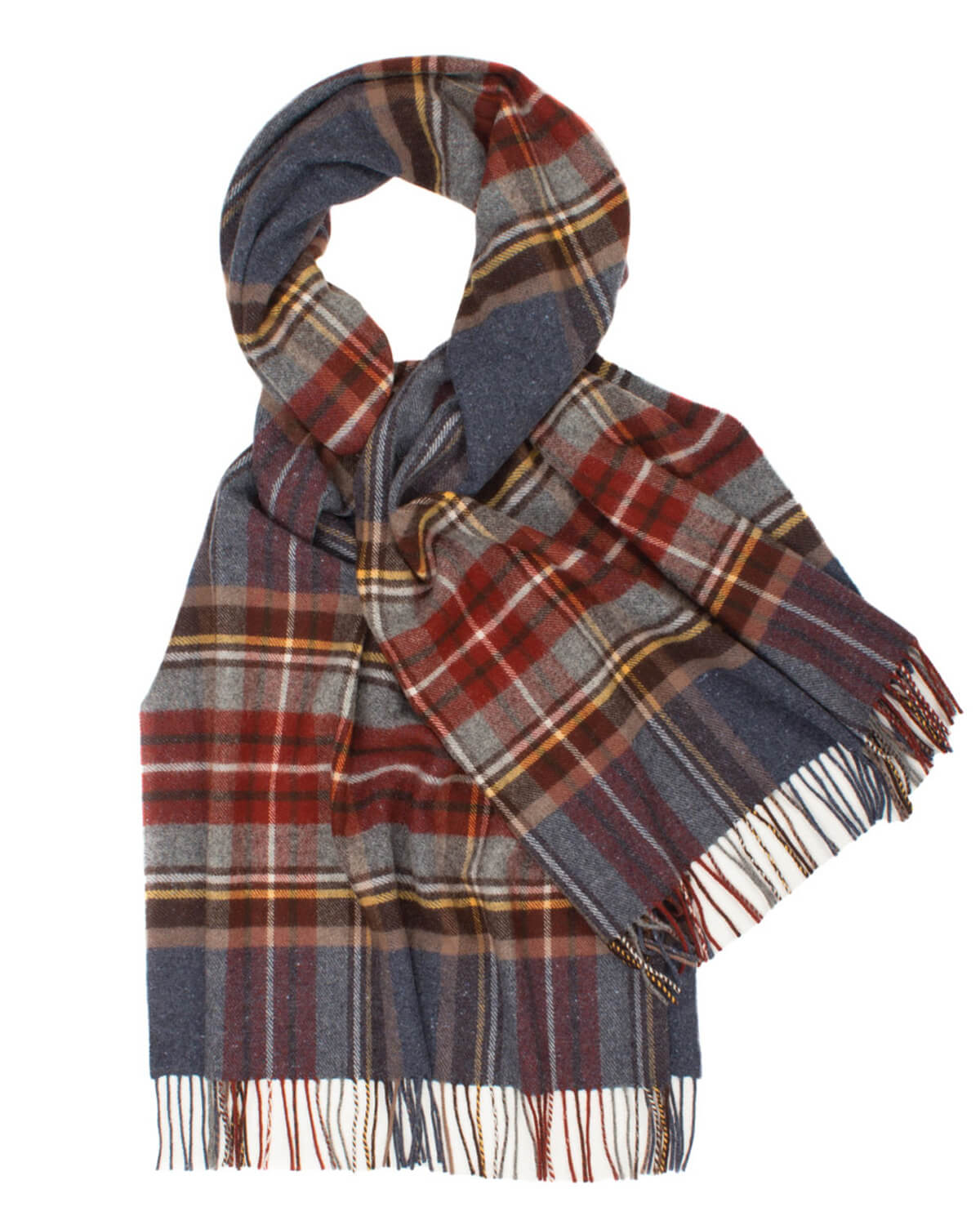 Denim Tweed Tartan Lambswool Stole by Glen Prince - product image