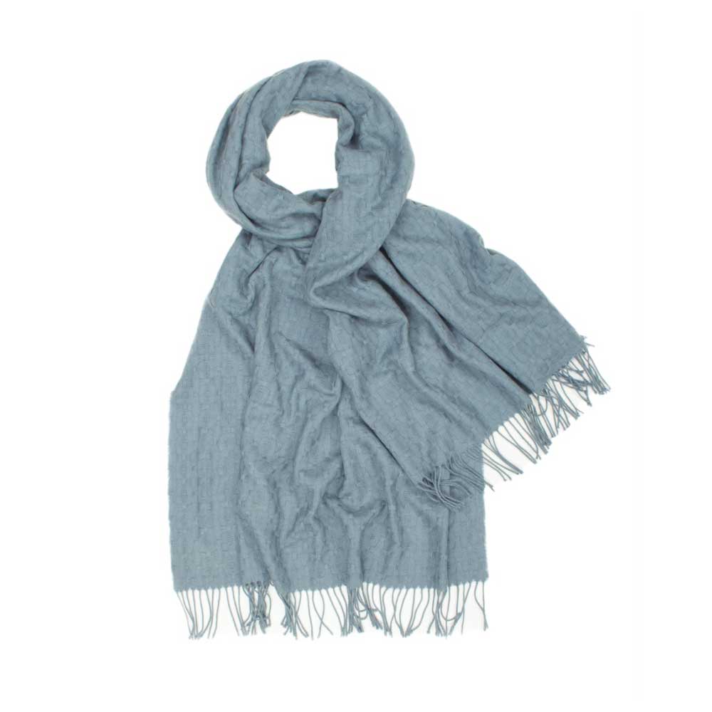 Plain Honeycombe Weave Cashmere Stole