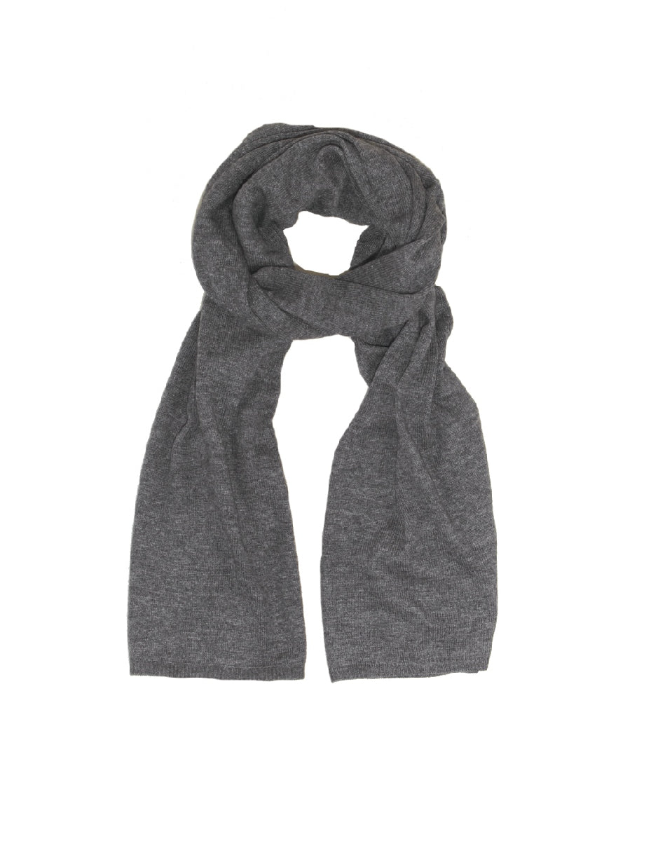 Knitted Plain Yak Wool Scarf by Glen Prince