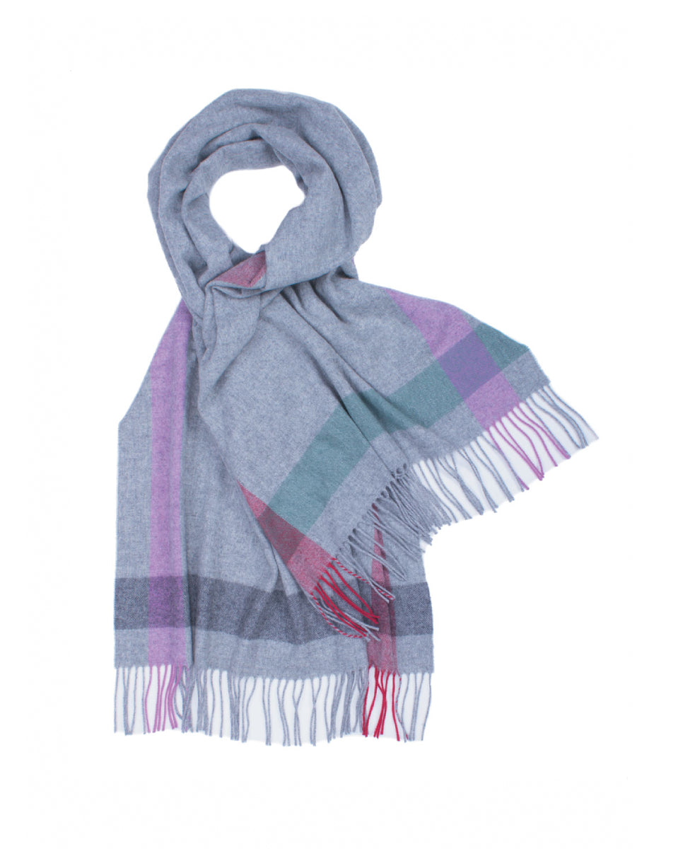 Grey Bordered Lambswool Stole by Glen Prince - product image