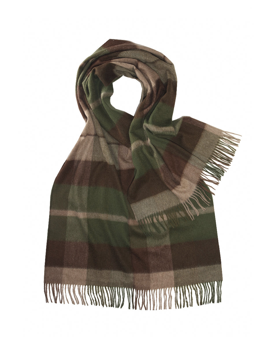 Large Open Check Lambswool Stole by Glen Prince - product image