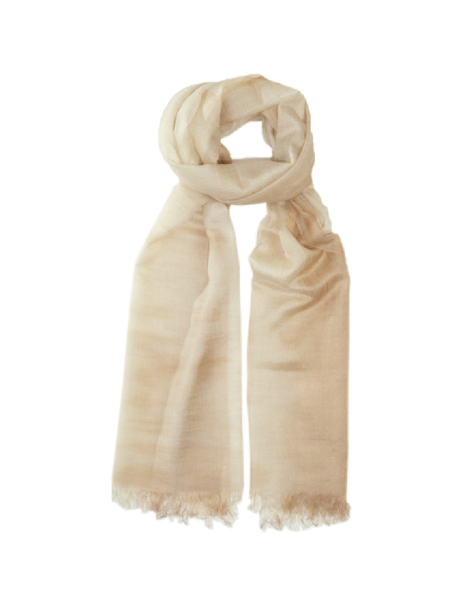 Summer Cashmere Silk Scarf - Cream Ombré by Glen Prince - product image