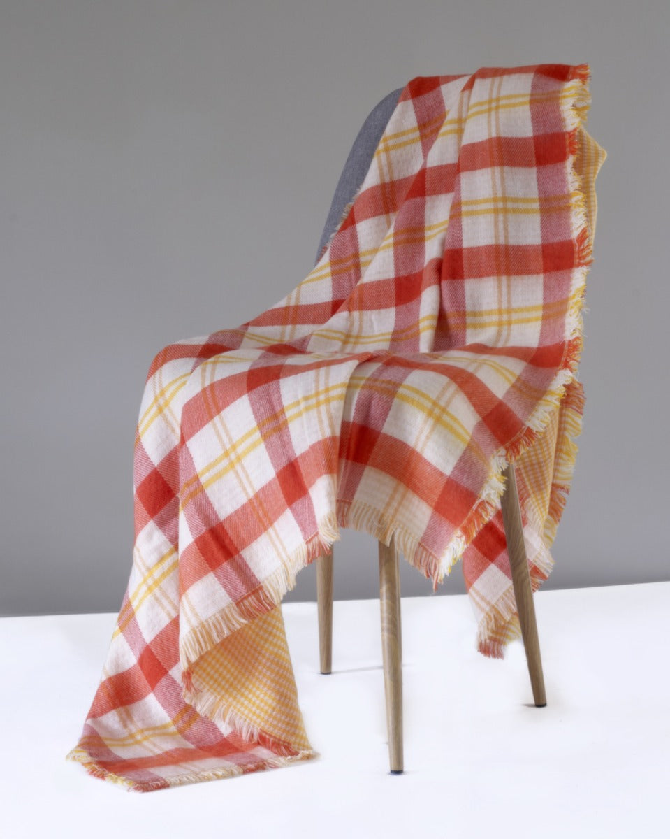 Open Check Gingham Reverse Throw, Ember by Glen Prince - product image
